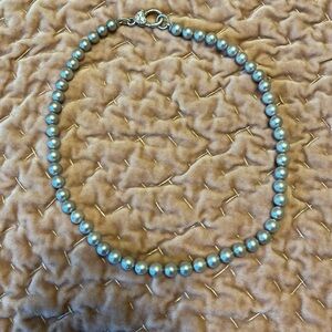 Judith Ripka sterling and cultured grey pearl necklace-18 in